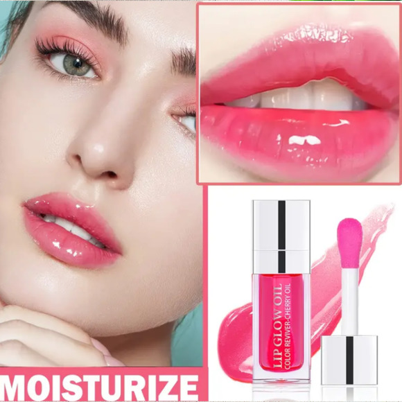 *NEW* Long-Lasting, Tinted, and Nourishing Lip Plumping Oil-Cherry - Picture 2 of 3